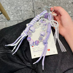 Woven Beaded Bag Chain