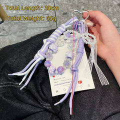 Woven Beaded Bag Chain