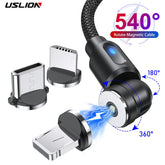 USLION 540° Magnetic Fast Charging Cable