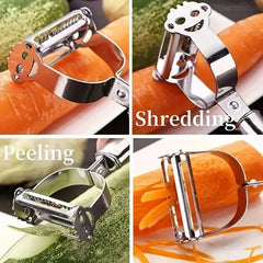 Double-Head Veggie Peeler – Stainless Steel for Fruits & More