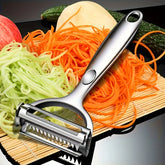 Double-Head Veggie Peeler – Stainless Steel for Fruits & More