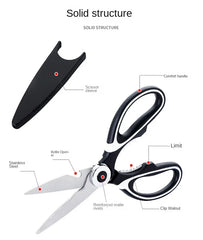 Heavy-Duty Kitchen Scissors – Multipurpose & Dishwasher Safe