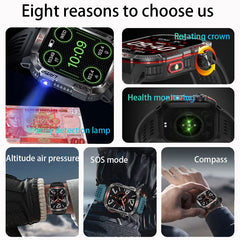 Military GPS Smartwatch – Rugged & Adventure-Ready