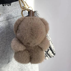 Mink Panda Fur Keychain