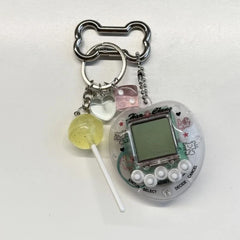 Rainbow Console Y2K Keychain