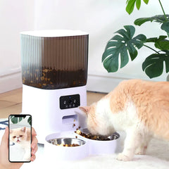 Smart Automatic Cat Feeder – Camera & Voice Control