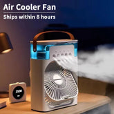 3-in-1 Portable Air Cooler – Fan, Humidifier & Night Light