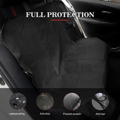 Dog Car Seat Cover - Waterproof Backseat Cushion for Pets