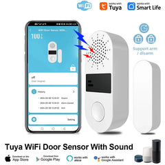 Tuya Smart Door & Window Sensor – Anti-Theft Alert System