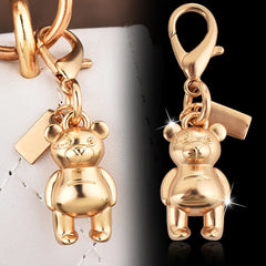 Cherry Bear & Dog Keychain