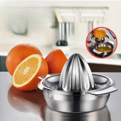 Manual Citrus Juicer – Portable Stainless Steel Squeezer