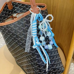 Woven Beaded Bag Chain