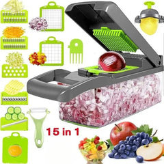 16-in-1 Multifunctional Vegetable Chopper & Slicer