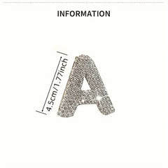 Rhinestone Alphabet Keychain