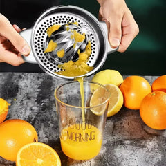 Manual Citrus Juicer – Portable Stainless Steel Squeezer