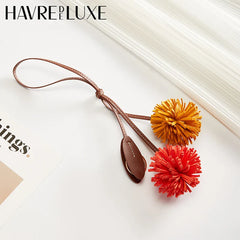 Tassel Flower Leather Charm