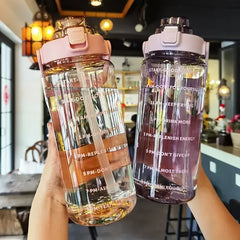 2L Straw Sports Water Bottle
