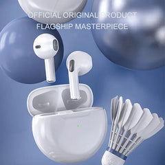 Pro 6 TWS Wireless Earbuds – Deep Bass & Clear Sound