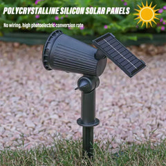 9-LED Solar Outdoor Spotlight
