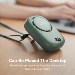 Mini Neck Fan with LED Display