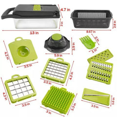 16-in-1 Multifunctional Vegetable Chopper & Slicer