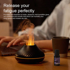 KINSCOTER Volcanic Aroma Diffuser – Essential Oil & Flame Lamp