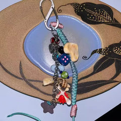 Romantic Heart & Stars Keychain