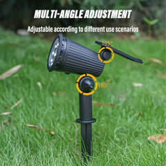 9-LED Solar Outdoor Spotlight