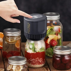 Electric Mason Jar Vacuum Sealer Kit - Cordless & Portable